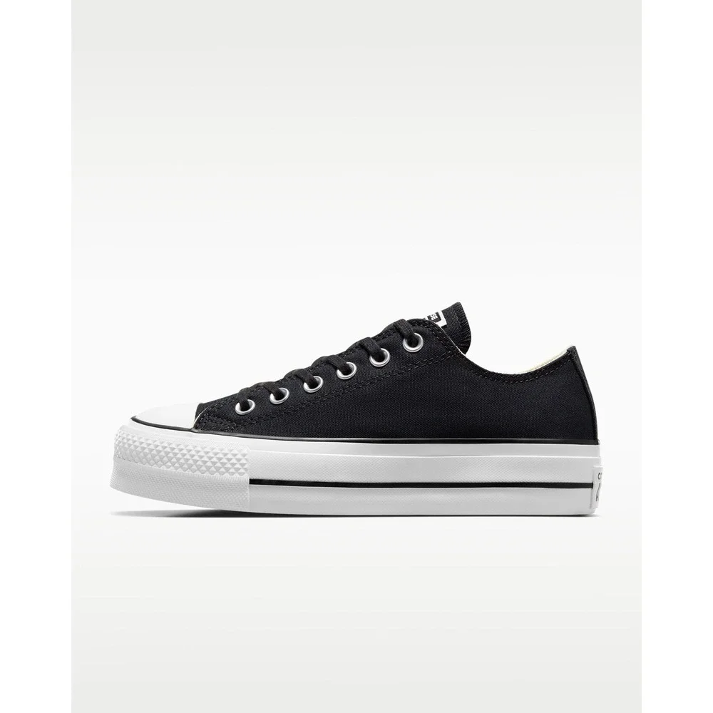 Converse Womens Sz 5 Chuck Taylor All Star Lift Platform Sneaker Canvas Black - Picture 2 of 7